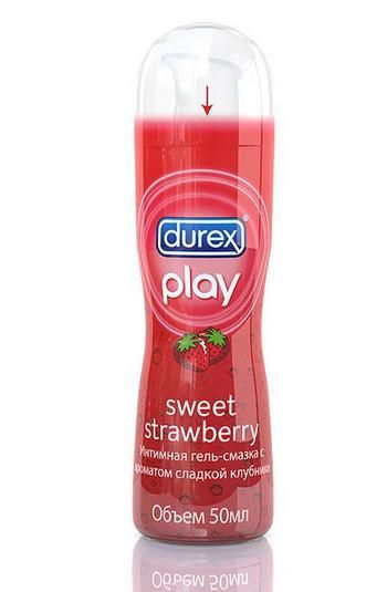 Интим гель-смазка Durex play sweet strawberry (с ароматом сладкой клубники) 50мл в Барнауле