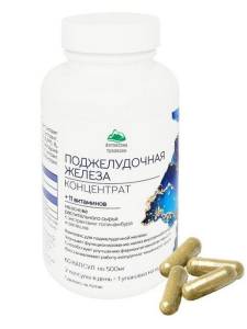 Концентрат поджелудочная железа топинамбур, репешок + 11 витаминов Алтайские традиции №60