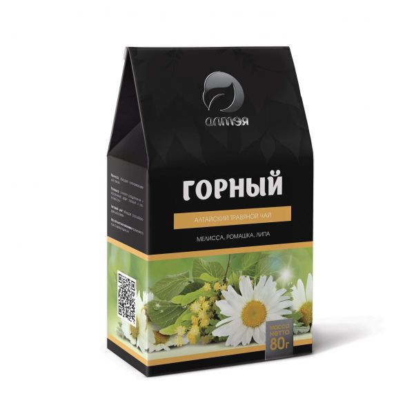 Изображение товара Чай травяной Горный (ромашка, малина, липа, земляника), 80 г Чай травяной Горный (ромашка, малина, липа, земляника), 80 г фотография